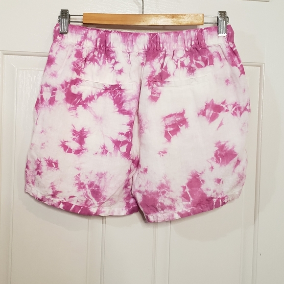 Rachel Zoe tie-dye shorts size Small 100% Linen - Picture 3 of 4